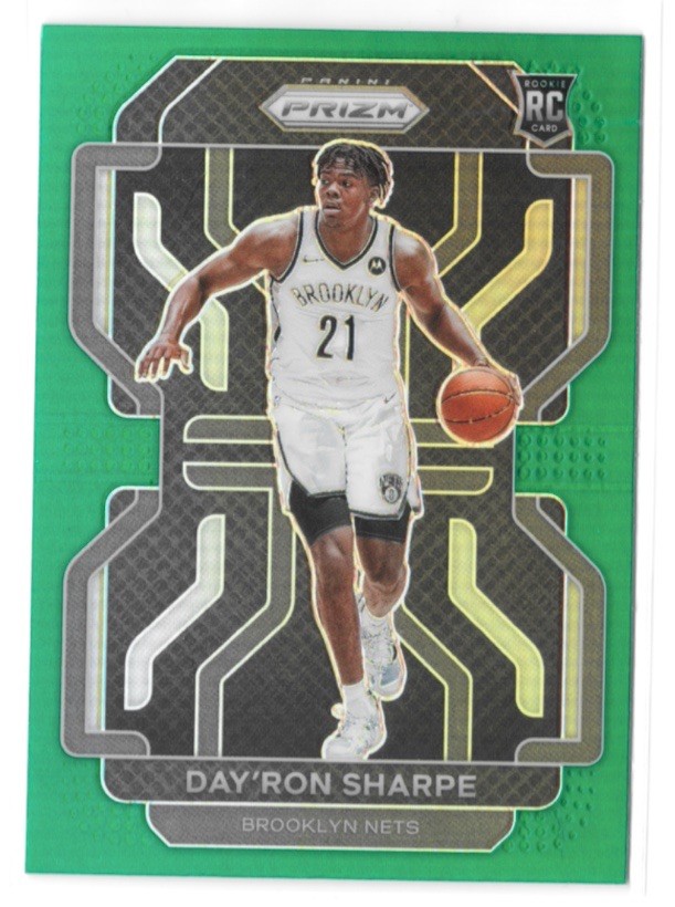 2021-22 Panini Prizm - Day'Ron Sharpe #281 Green Prizm (RC)