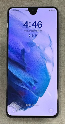 #ad Samsung Galaxy S21 5G 128GB Unlocked Gray Used LCD Defective $99.99