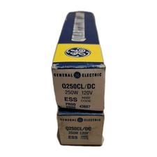 QUARTZLINE LAMP BULB, GENERAL ELECTRIC, ESS Q250MC 250W 120V 43697 Lot of 2