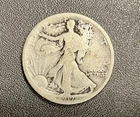 1917 D Reverse 50C Walking Liberty Half Dollar