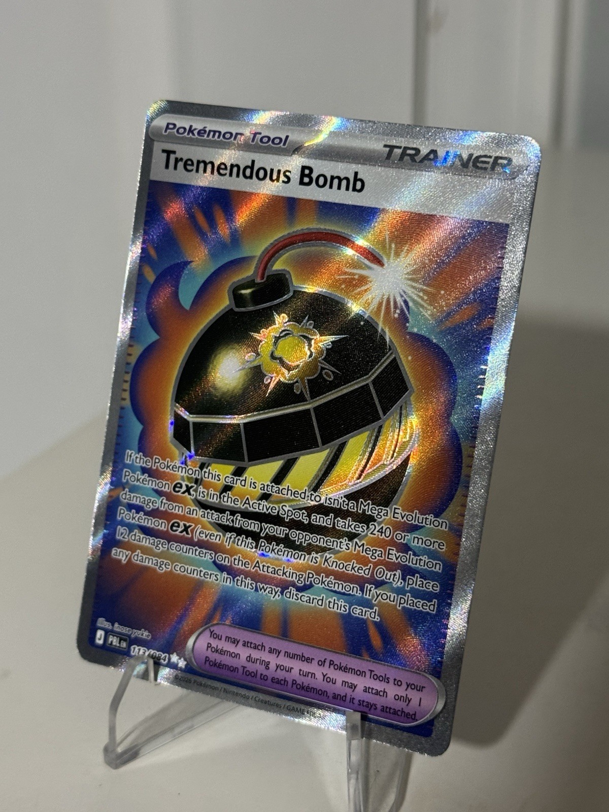 Pokemon Tcg Tremendous Bomb #113/084 Pitch Black