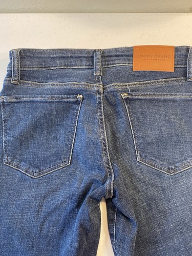LUCKYBRAND 4/27R Sweet Straight Mid Rise Dark Wash No Distress Blue Jeans Cotton - Picture 10 of 10