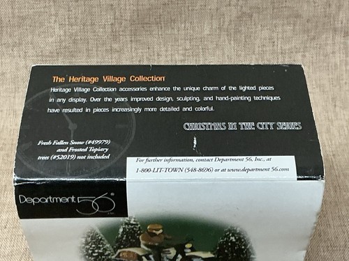 Dept 56 Christmas In The City “Ready For The Road” Harley Davidson #58907 - Picture 3 of 5