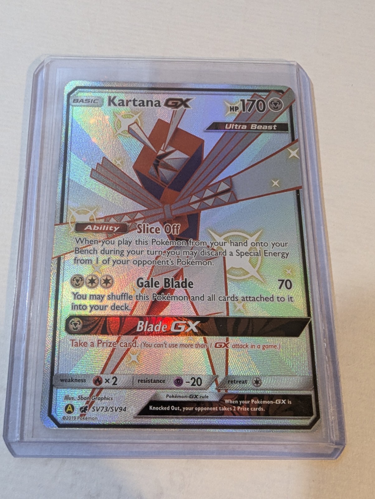 2019 Pokemon Hidden Fates - Kartana GX #SV73
