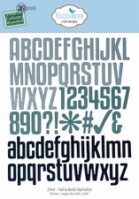 Elizabeth Craft Designs Die Set - Tall  Bold Alphabet, 2341