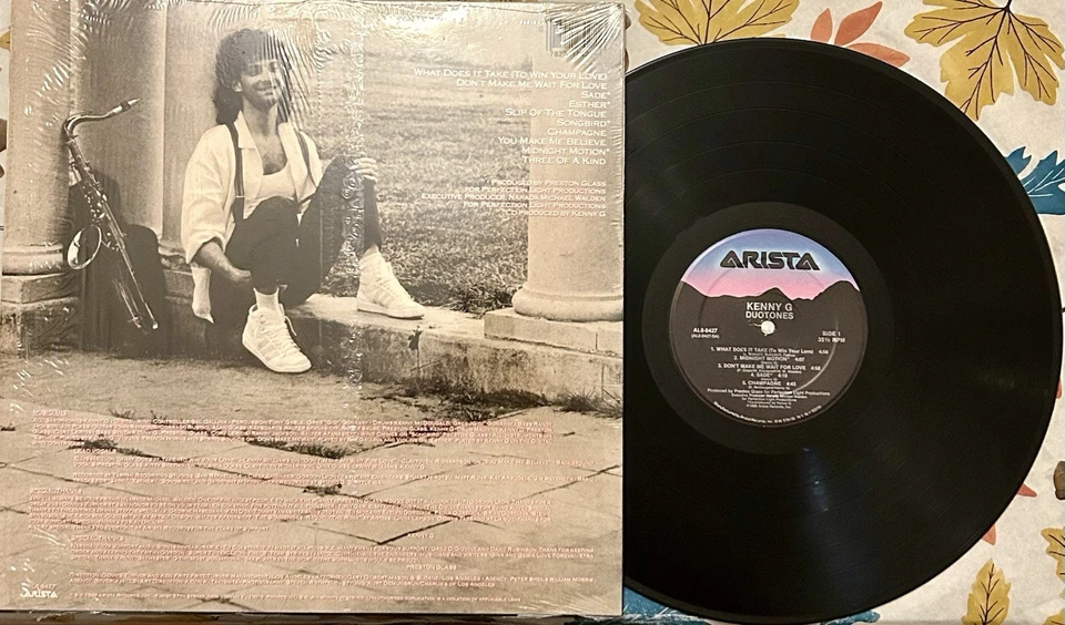 Kenny G Duotones LP Record Album 1986 Arista Records Al 8427 - Image 2 of 2
