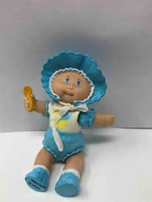 1984 Cabbage Patch Kids Baby In Blue With Spoon