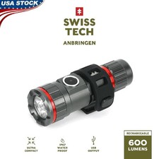 Rechargeable Bike Helmet Light 600 Lumens Waterproof IP67 Multiple Modes USB-C