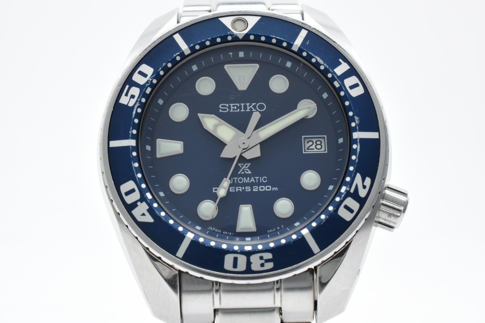 [Excellent+5] SEIKO Prospex Diver's 6R15-00G0 Blue Automatic Mens Watch JAPAN image 4