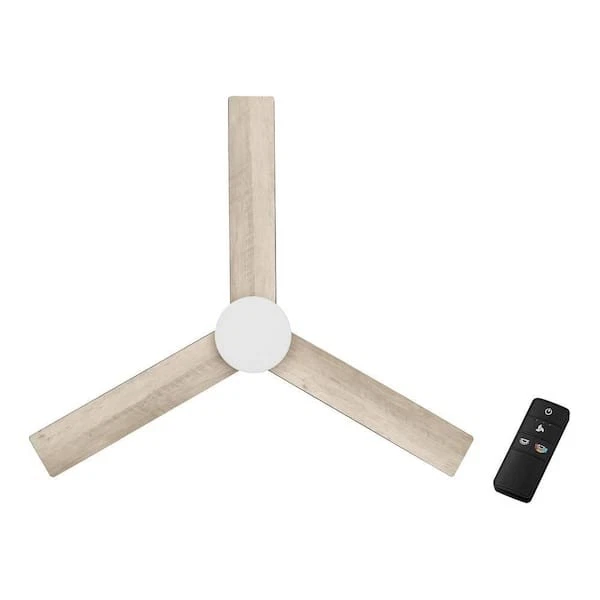 Hampton Bay Madison 52 in Indoor Matte Black Ceiling Fan with Remote - Image 2 of 4
