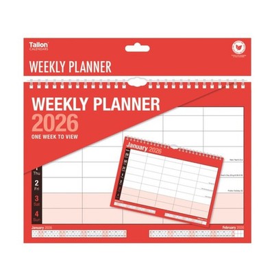 Weekly Planner 2026 5 Column Week to View Wall Hanging Calendar Spiral ...