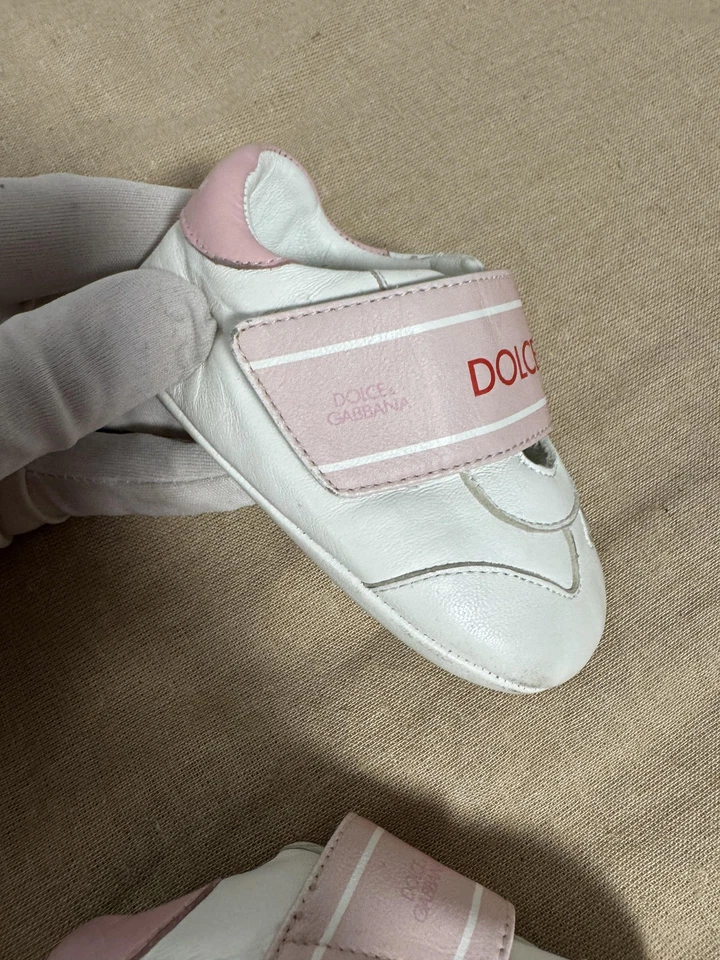 Dolce & Gabbana Zapatos Bebé Niñas Talla 18 Cuero Hecho en Italia Bambino Foto 2 de 4