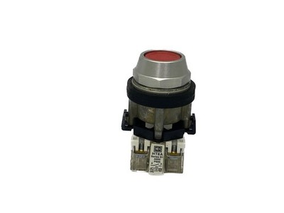 NOS Eaton 1NO 600VAC RED Flush Momentary Push Button HT8A 1273C46H01 HT8AARA