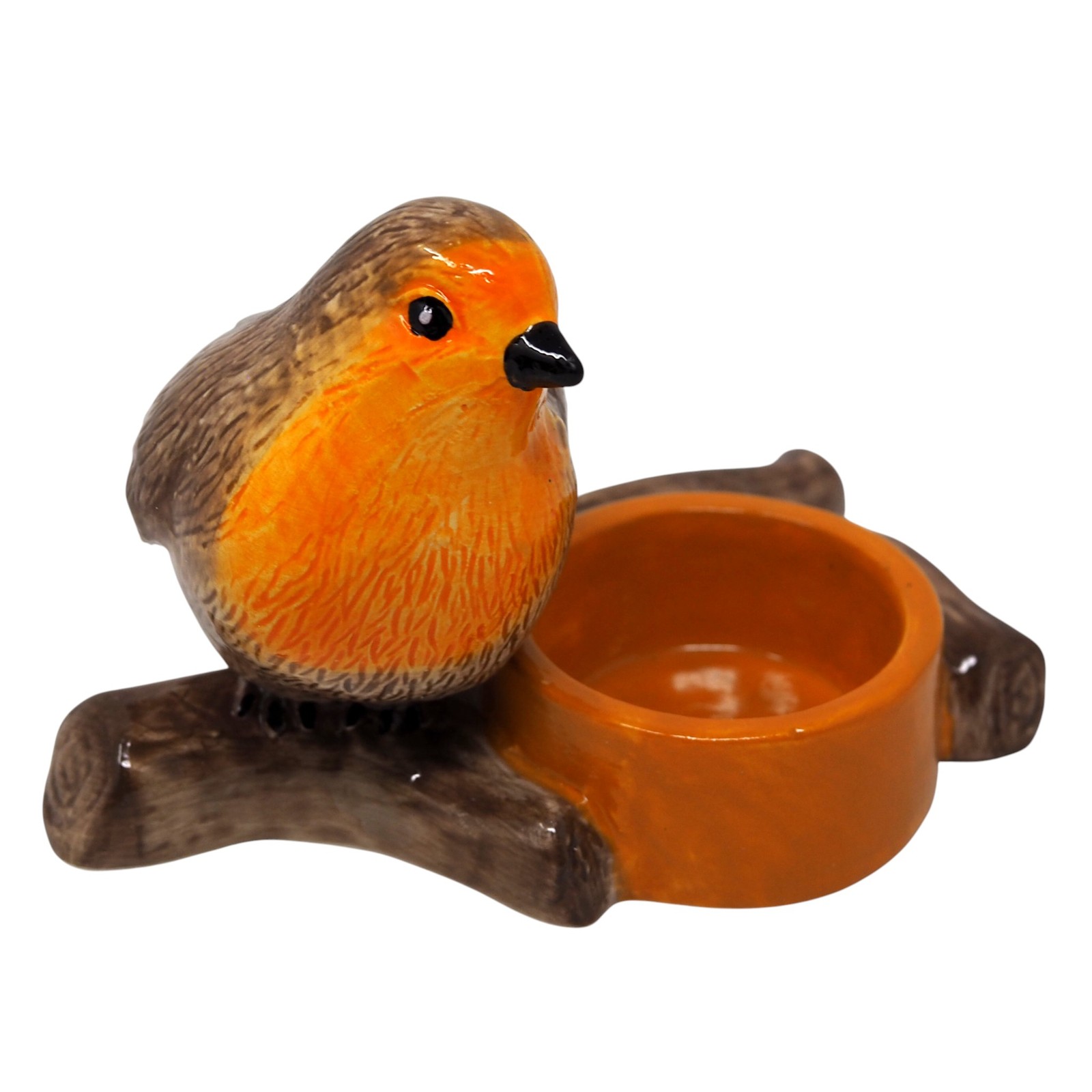 Ceramic Robin Tealight Candle Holder Ornament