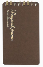 4-Pack A7 Nakabayashi Logical Prime W Split Ring Dot Brown Notebook