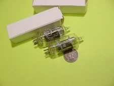 GE GENERAL ELECTRONICS 6AV6 TUBE PAIR (Great Britain made) tested strong