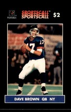 1996 Sportscall Phone Cards #247 Dave Brown