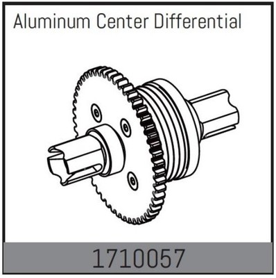 ABSIMA Rock Racer MAMBA 7 Ersatzteil Aluminium Mitteldifferential / 1710057