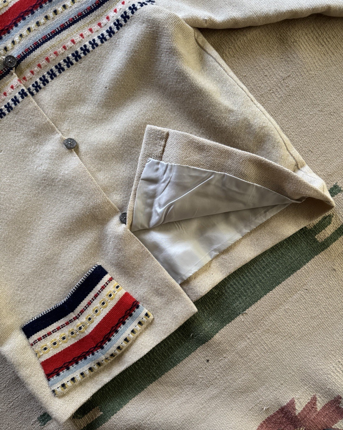 Vintage 1940s Norwegian Gripstads Veveri Woven Wo… - image 7