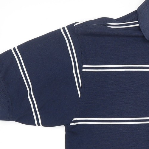 Camisa polo HEAD para hombre azul a rayas con cuello M - Imagen 11 de 12