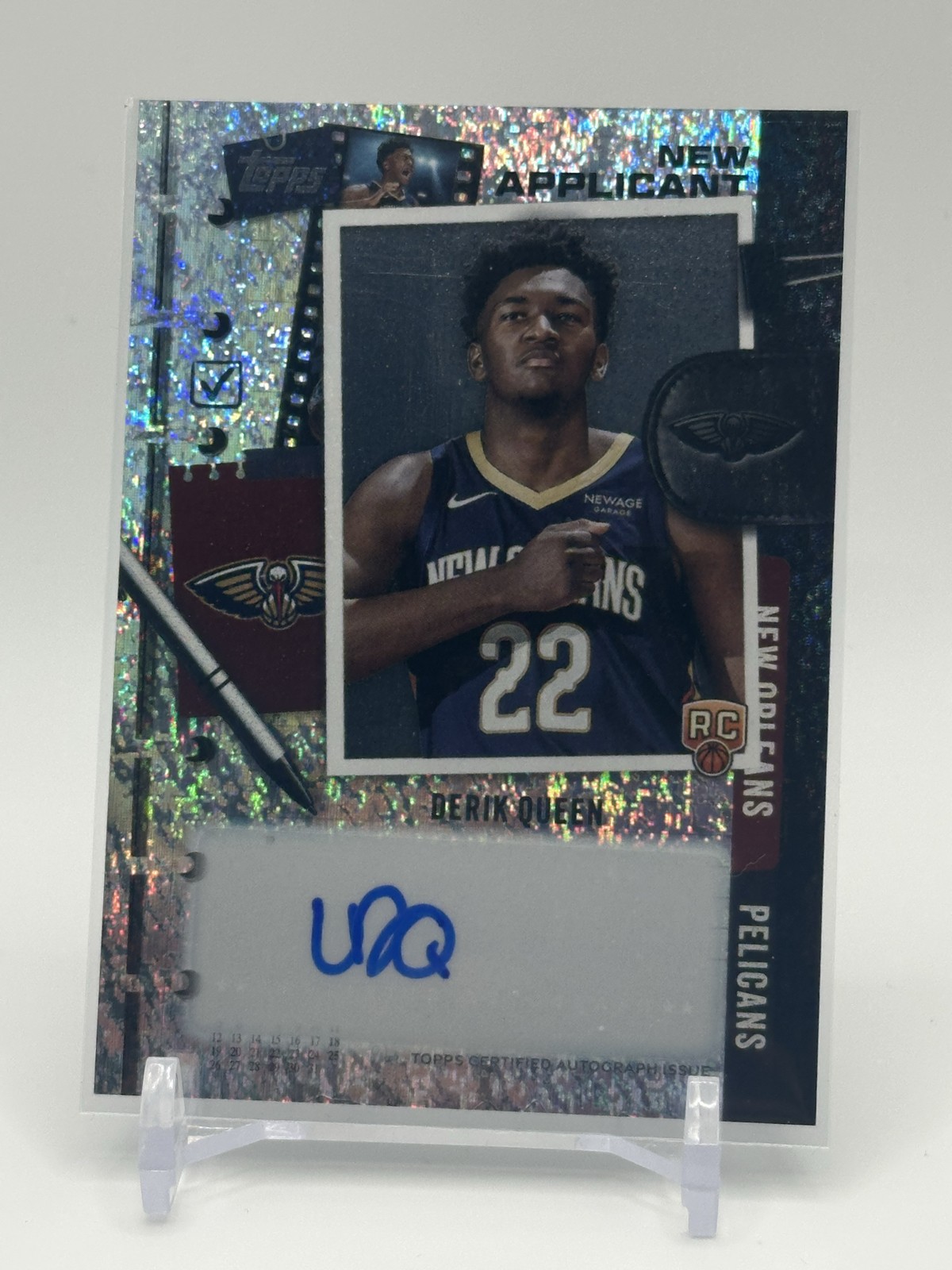 2025-26 Topps - New Applicants Autographs Derik Queen #NA-DK Holofoil (AU, RC)