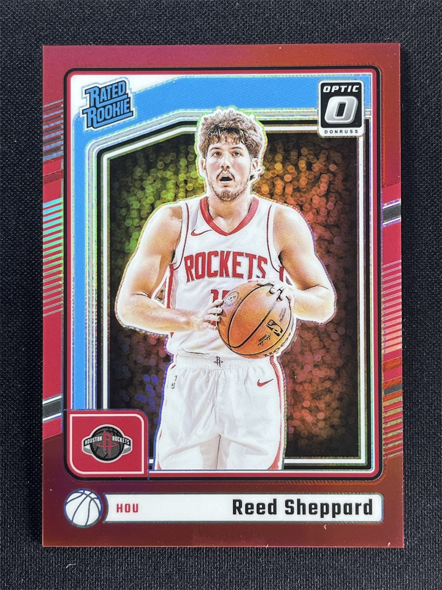 2024-25 Panini Donruss Optic Reed Sheppard #255 Red Prizm Rated Rookie RC /99