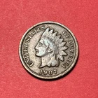 (1) Beautiful Antique 1907 Indian Head Cent/Penny CHOICE F-FINE NICE FILLER