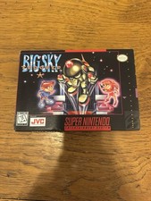 JVC Big Sky Trooper (Super Nintendo SNES) Complete In Box CIB W/ Manual NTSC