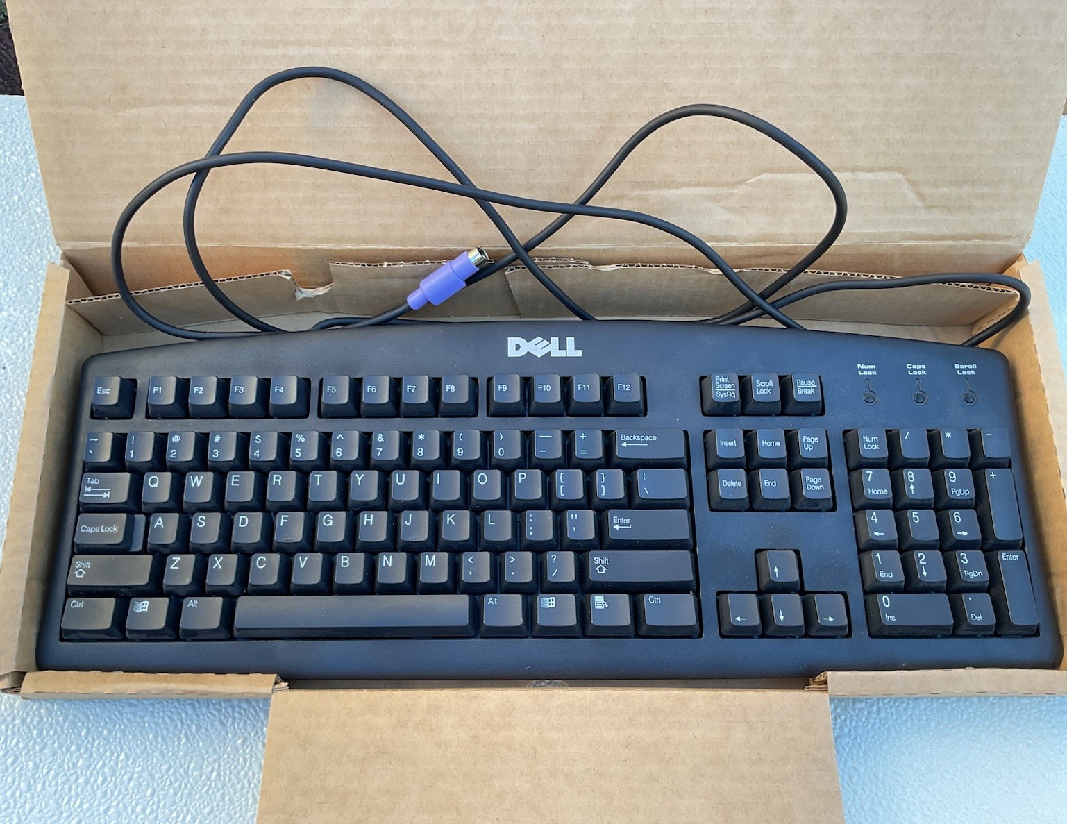 Dell Computer Black Wired Ergonomic Keyboard Model RT7D20 10
