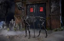 *NEW* Home Depot Home Accents Holiday 5.5 ft. LED Skeleton Pony! SHIPS TODAY!