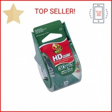 Duck HD Clear Heavy Duty Packing Tape with Dispenser, 1.88 Inch x 30 Yard, 1 Rol