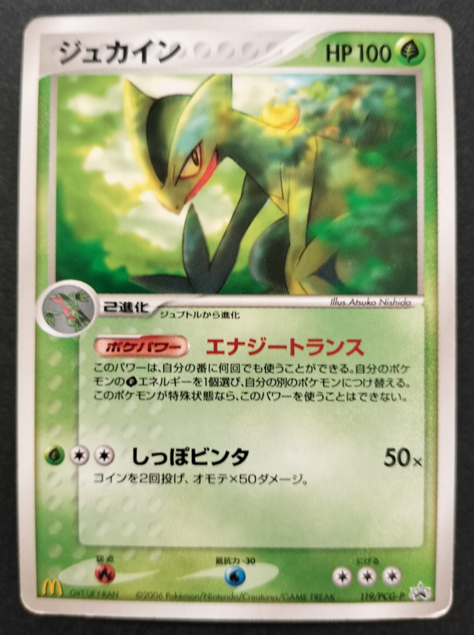 Sceptile Pokemon Promo Card McDonald's 2006 119/PCG-P Vintage Rare Japan TCG
