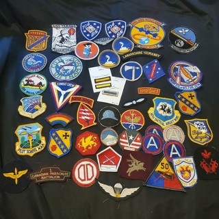 Vintage Military Patch Lot WW2 to Modern Squadron Patches