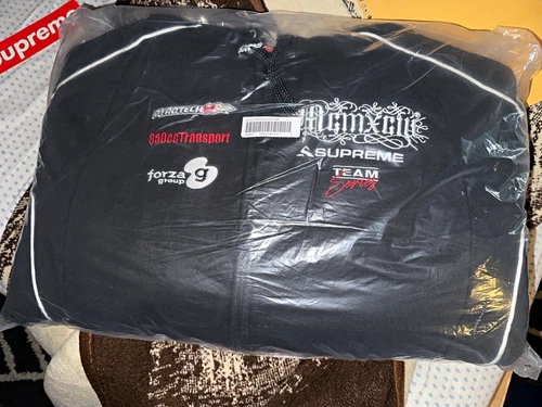 Supreme Racing Lined Zip Up Hooded Sweatshirt  BLACK XL FW26 - product listing photo