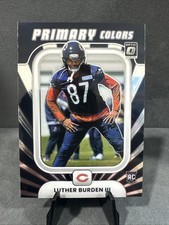 2025 Donruss Optic #6 Luther Burden III RC Primary Colors Bears Football Card
