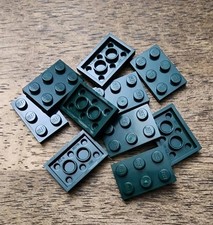 LEGO Dark Green Plate 2 x 3 QTY 10. Part No. 3021