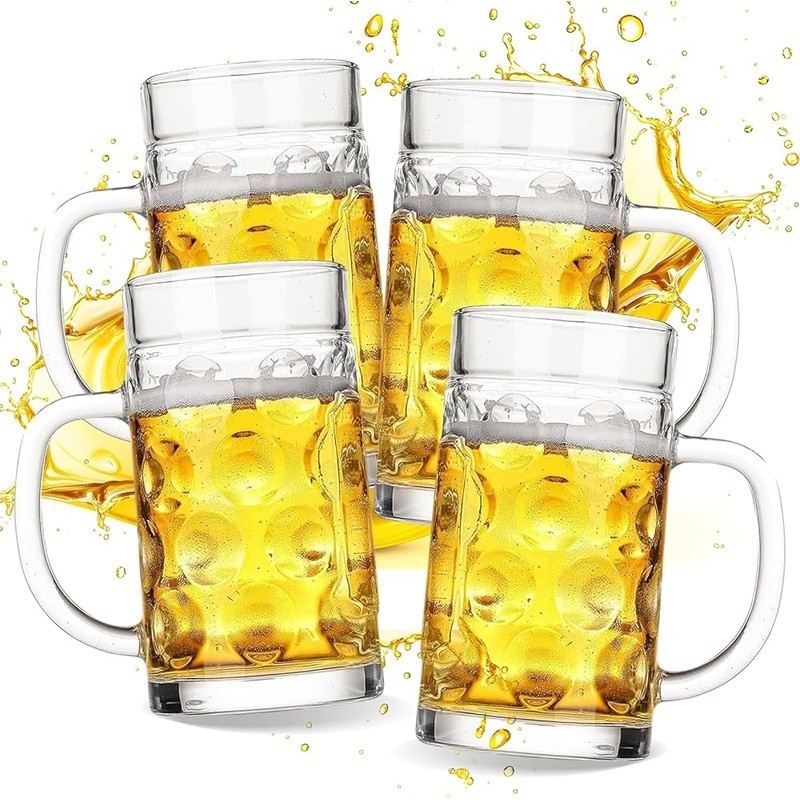 Sturdy Freezer Mug Double Wall Beer Glass Dishwasher Safe Ideal Parties Camping