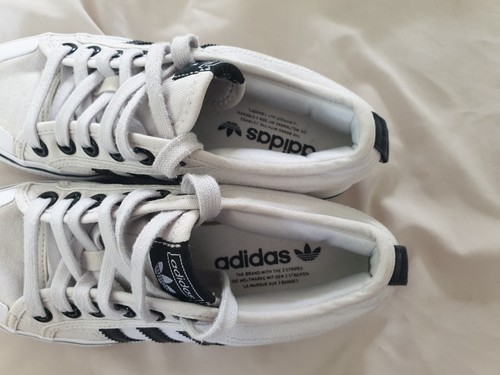 Adidas Nizza Platform Trainers Light Grey, Black Stripe UK Size 5 (EU 38) - Picture 6 of 13