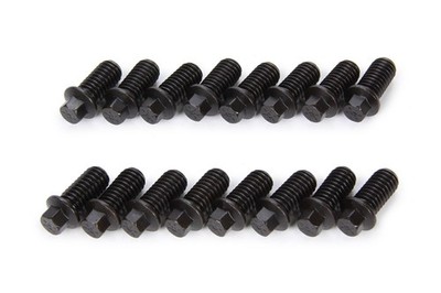 SCHOENFELD Header Bolt 3/8-16x1'' Hex Head 16-Pack Chromoly Black Oxide