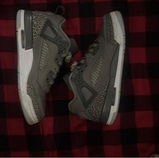 Jordan Mens Gray Mid-Top Basketball Sneakers ...