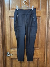 Athleta Womens Black Pants with Zipper Pockets Size 8