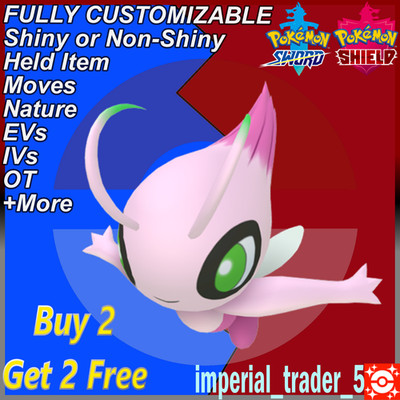 Pokémon Sword and Shield   Shiny Celebi   W/ Best 6IV Customizable