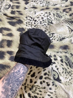 KANGOL CAP BLACK UNISEX ONE SIZE FITS MOST Distressed Y2K 90s Luxury Japanese