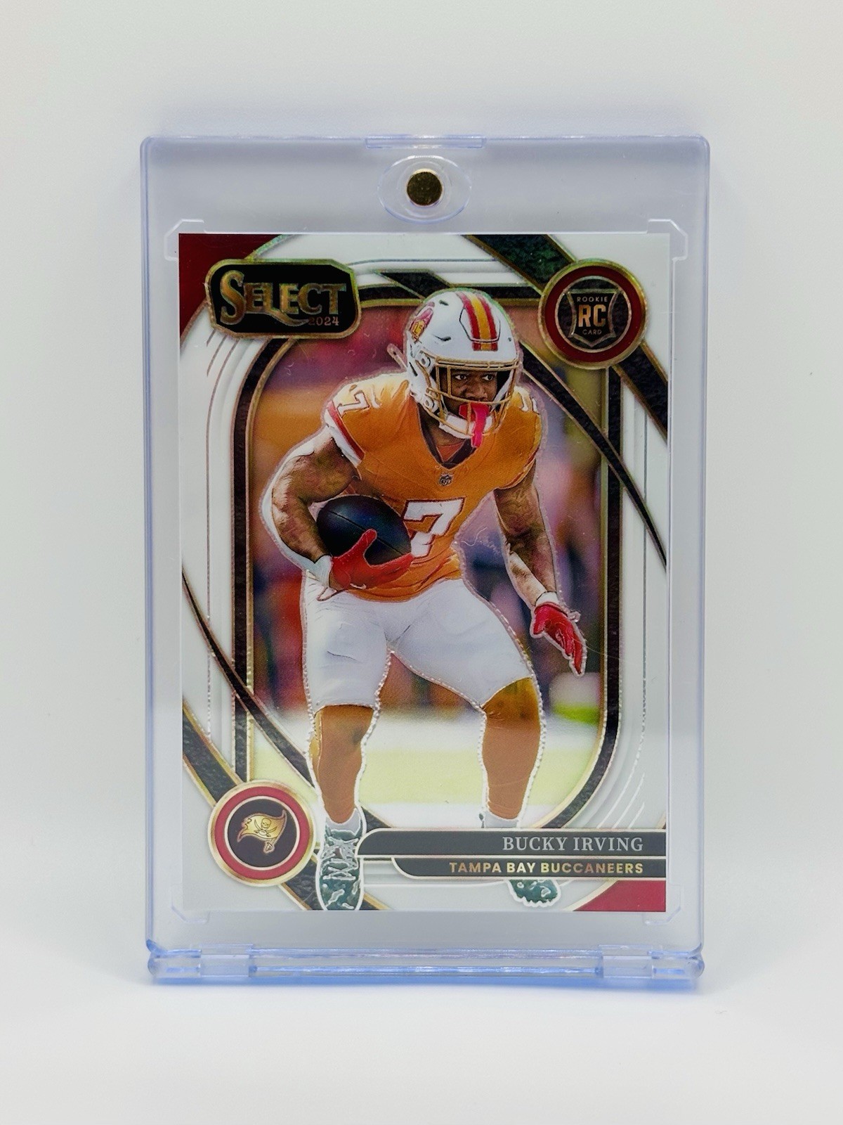 2024 Panini Select Club Level Bucky Irving #239 White Prizm /35 (RC) Bucs