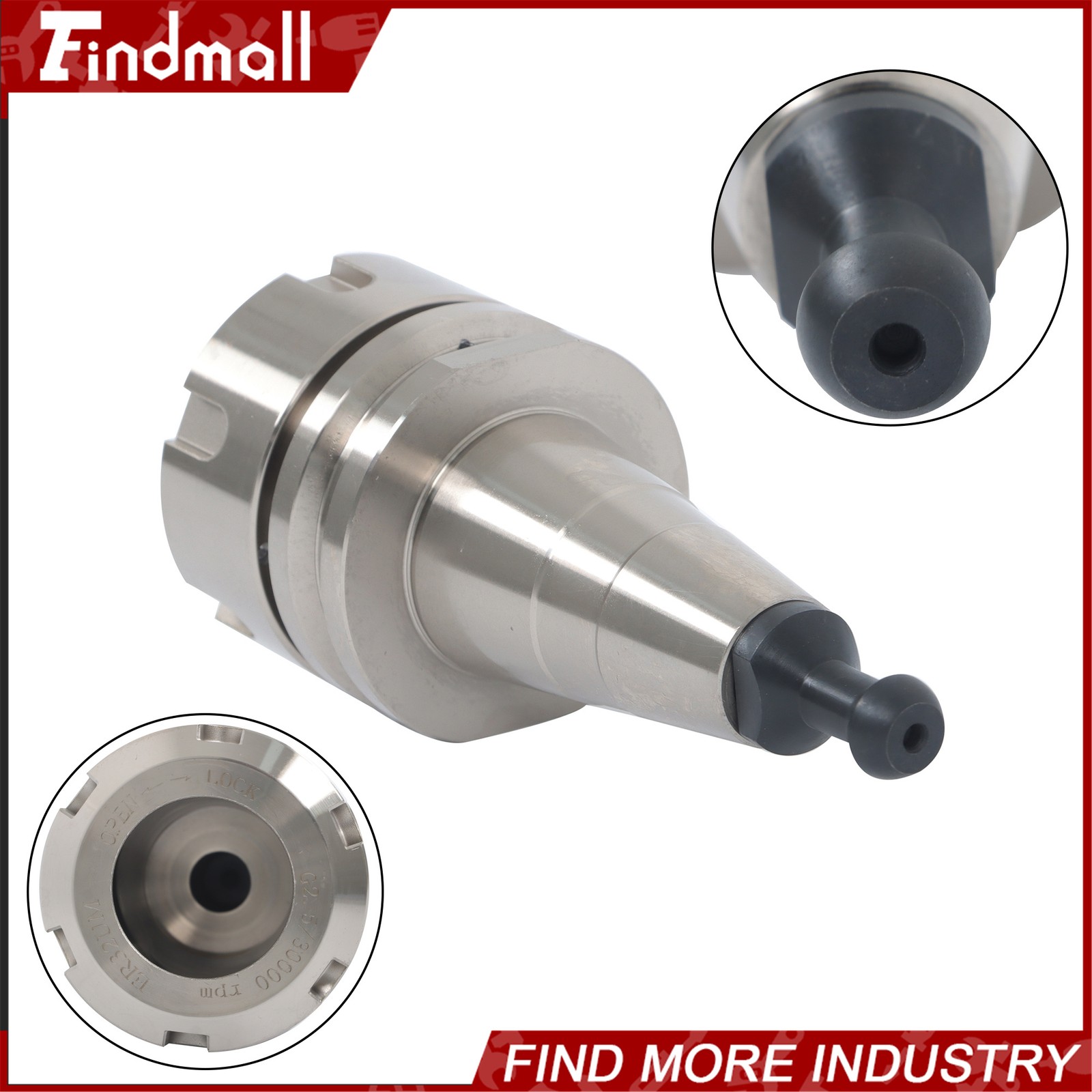 ISO30 ER32-50 Collet Chuck 1.96" CNC Router Tool Holder 30k RPM G2.5 Balanced thumbnail 17