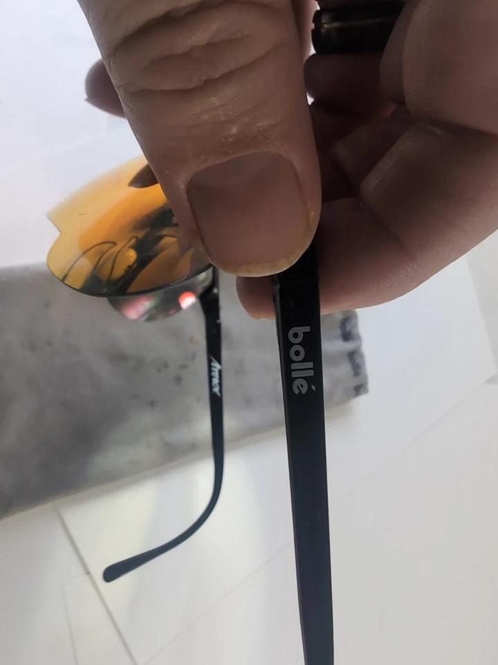 ¡Raro vintage! Gafas de sol Bolle Biker Riding lente naranja espejo, Greg Le Mond Foto 3 de 4