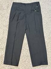 NWT Lauren Ralph Lauren Classic Total Comfort 100 Wool Dress Pants Gray 42x32