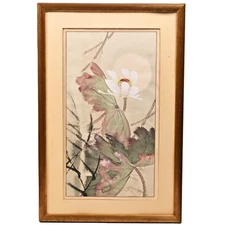 ZHANG DAQIAN Style Chinese Vintage Original Floral Still Life Landscape Painting