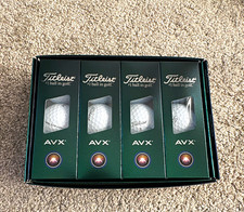 Titleist AVX White Golf Balls 12 Pack 3-Piece Low Compression Urethane