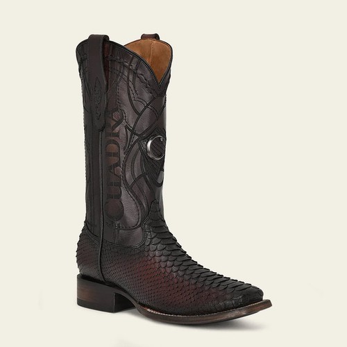3Z2LPH - Cuadra Weinrot Western Cowboy Rodeo Python Stiefel für Herren - Bild 2 von 11